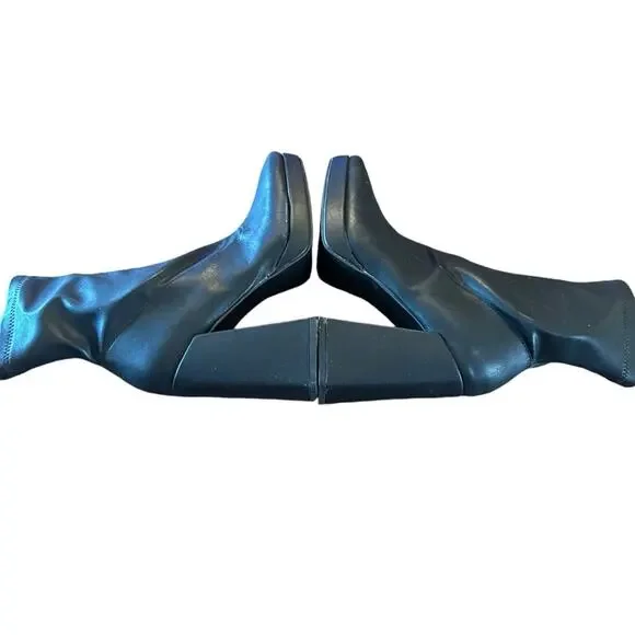 Wild Pair Beautee Platform Heeled Booties Square Toe Block Heel NEW Size 7 - Picture 9 of 11